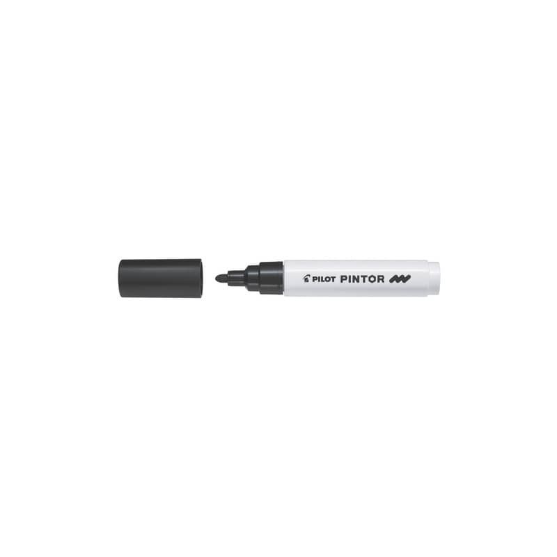 Marcatore multisuperficie Pilot Pintor a base d'acqua punta in fibra 4,5 mm nero - 002383