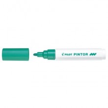 Marcatore multisuperficie Pilot Pintor a base d'acqua punta in fibra 4,5 mm verde - 002386