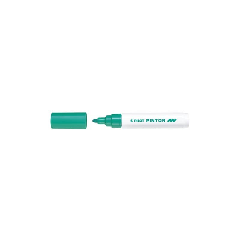 Marcatore multisuperficie Pilot Pintor a base d'acqua punta in fibra 4,5 mm verde - 002386