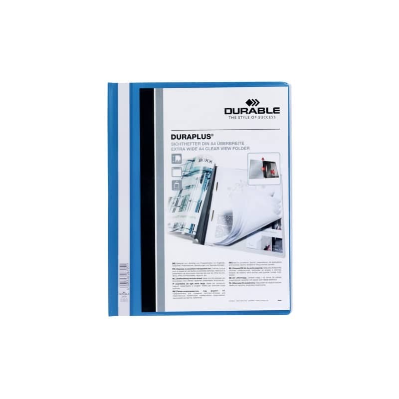 Cartellina ad aghi DURABLE DURAPLUS® A4 azzurro 257906 (Conf.25)