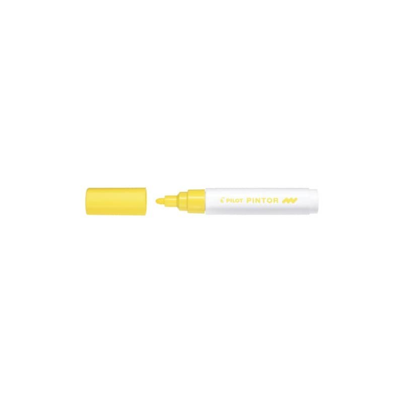 Marcatore multisuperficie Pilot Pintor a base d'acqua punta in fibra 4,5 mm giallo - 002390