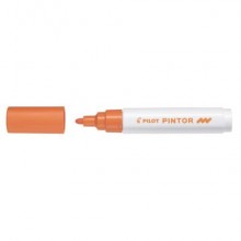 Marcatore multisuperficie Pilot Pintor a base d'acqua punta in fibra 4,5 mm arancio - 002391
