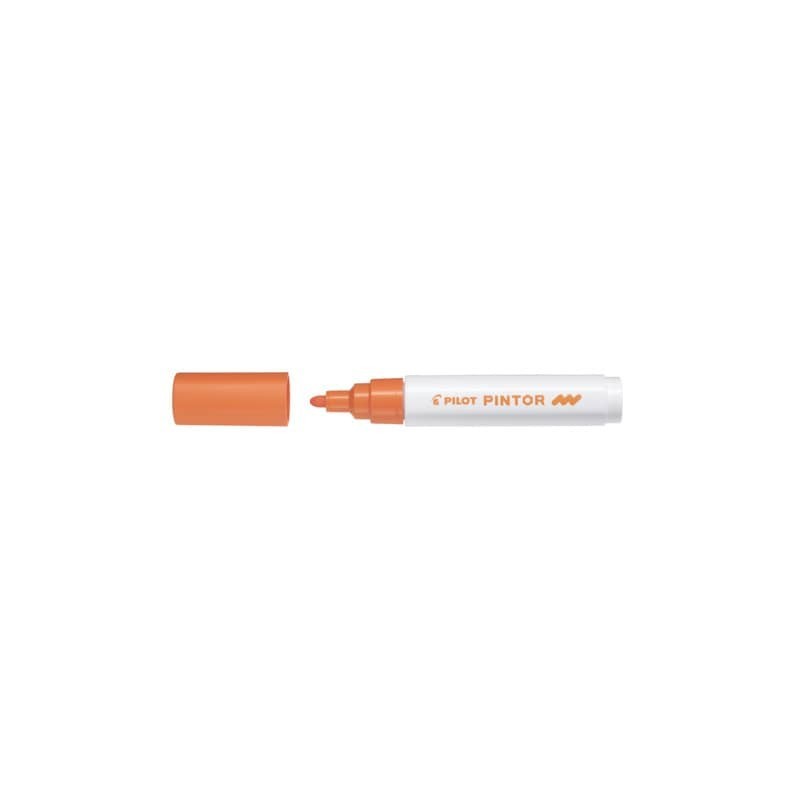 Marcatore multisuperficie Pilot Pintor a base d'acqua punta in fibra 4,5 mm arancio - 002391