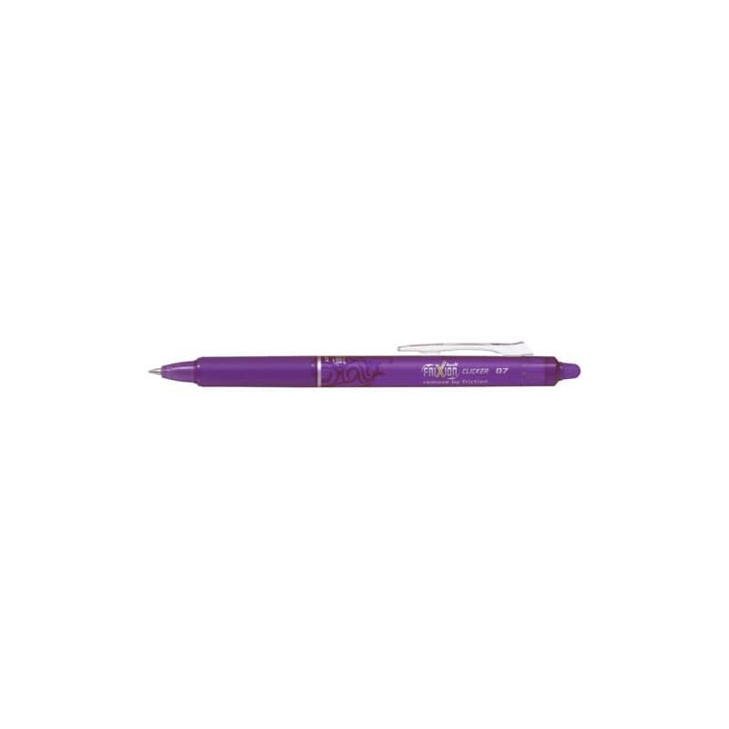 Penna a sfera cancellabile Pilot Frixion Ball Clicker ricaricabile 0,7 mm viola - 006795 (Conf.12)