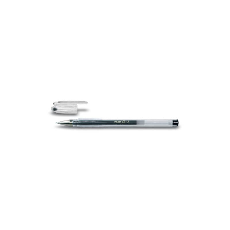 Penna a sfera gel Pilot G-1 punta fine 0,7 mm nero - 001665 (Conf.12)