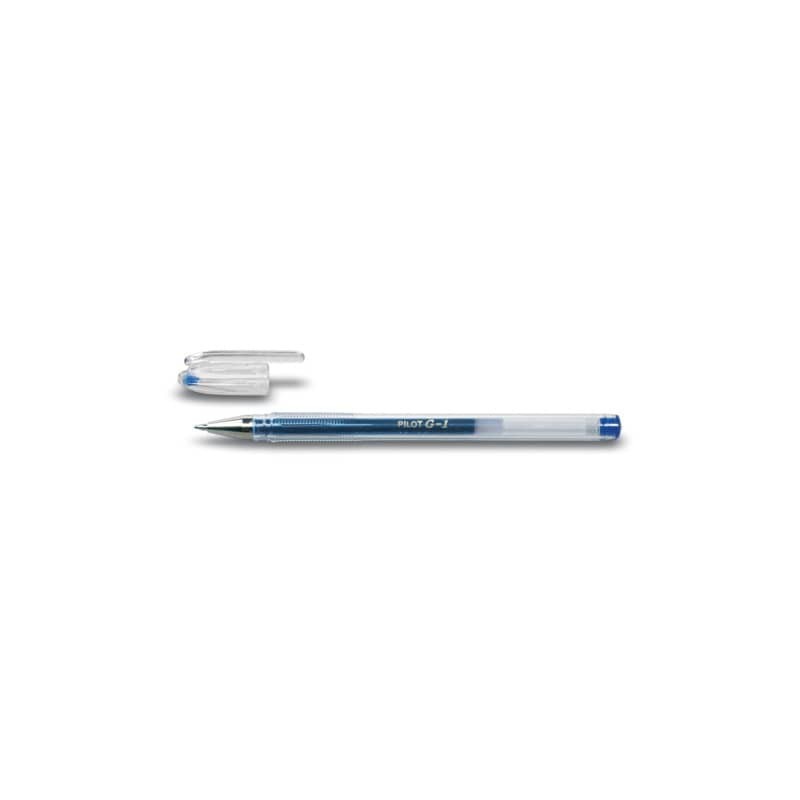 Penna a sfera gel Pilot G-1 punta fine 0,7 mm blu - 001666 (Conf.12)
