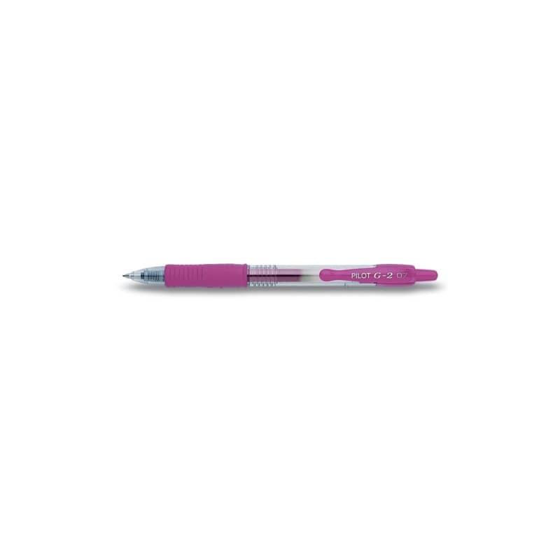 Penna gel a scatto Pilot G-2 0,7 mm rosa - 001486 (Conf.12)