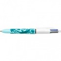 Penna a sfera a scatto BIC 4 Colours Velours M 1 mm in conf. 12 fantasie assortite - 9672771