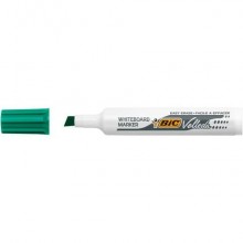Marcatore per lavagne bianche BIC Velleda 1791 punta a scalpello tratto 3,3-4,6 mm verde - 9431971 (Conf.12)