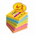 Foglietti Post-it® Super Sticky Carnival 76x 76 mm conf. 4 blocchetti + 2 gratis da 90 ff - 7100259230