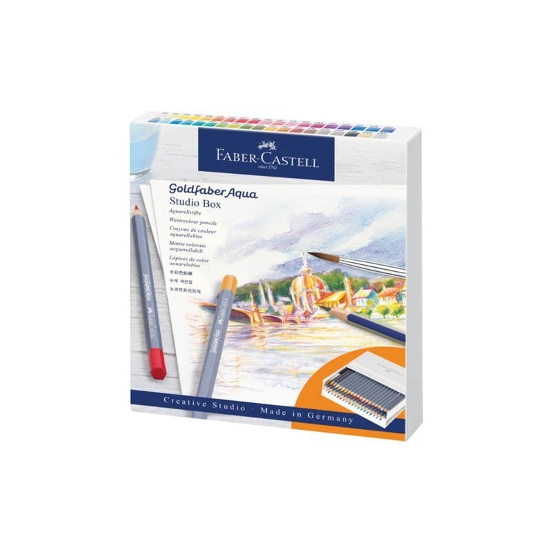 Matite acquarellabili Faber-Castell Goldfaber Aqua colori assortiti - conf. 38 pezzi - 114616