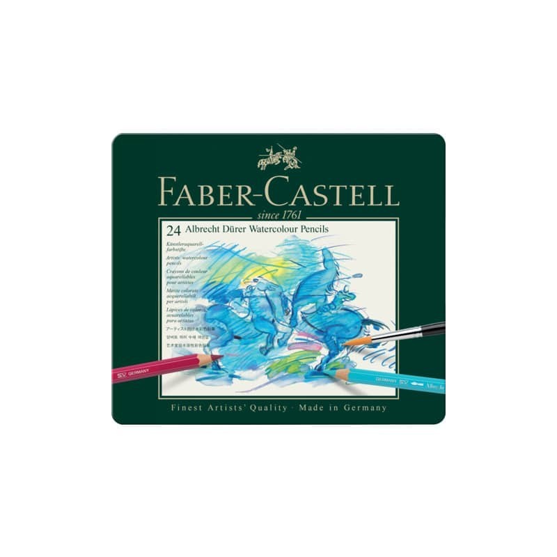 Matite acquerellabili Faber Castell Albrecht Dürer colori assortiti - conf. 24 pezzi - 117524