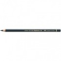 Matite colorate permanenti Faber Castell Polychromos mina 3,8 mm conf. 6 pezzi - nero - 110199
