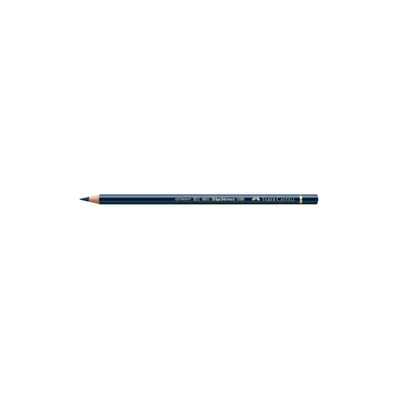 Matite colorate permanenti Faber Castell Polychromos mina 3,8 mm conf. 6 pezzi - indaco scuro - 110157