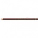 Matite colorate permanenti Faber Castell Polychromos mina 3,8 mm conf. 6 pezzi - siena bruciata - 110283