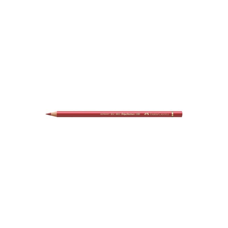 Matite colorate permanenti Faber Castell Polychromos mina 3,8 mm conf. 6 pezzi - rosso pompei - 110191