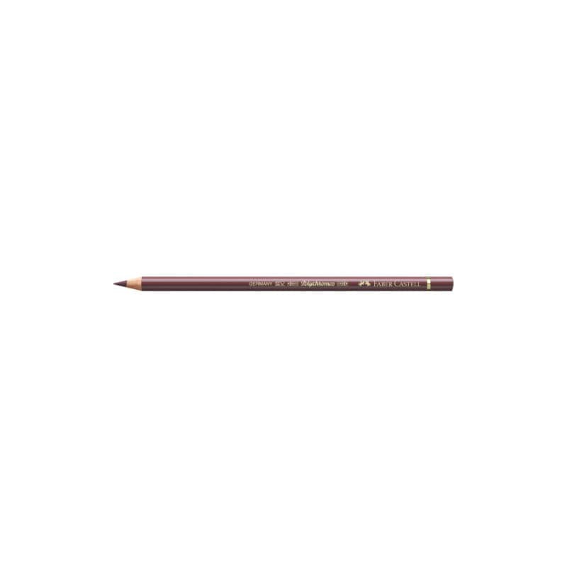 Matite colorate permanenti Faber Castell Polychromos mina 3,8 mm conf. 6 pezzi - caput mortuum - 110169
