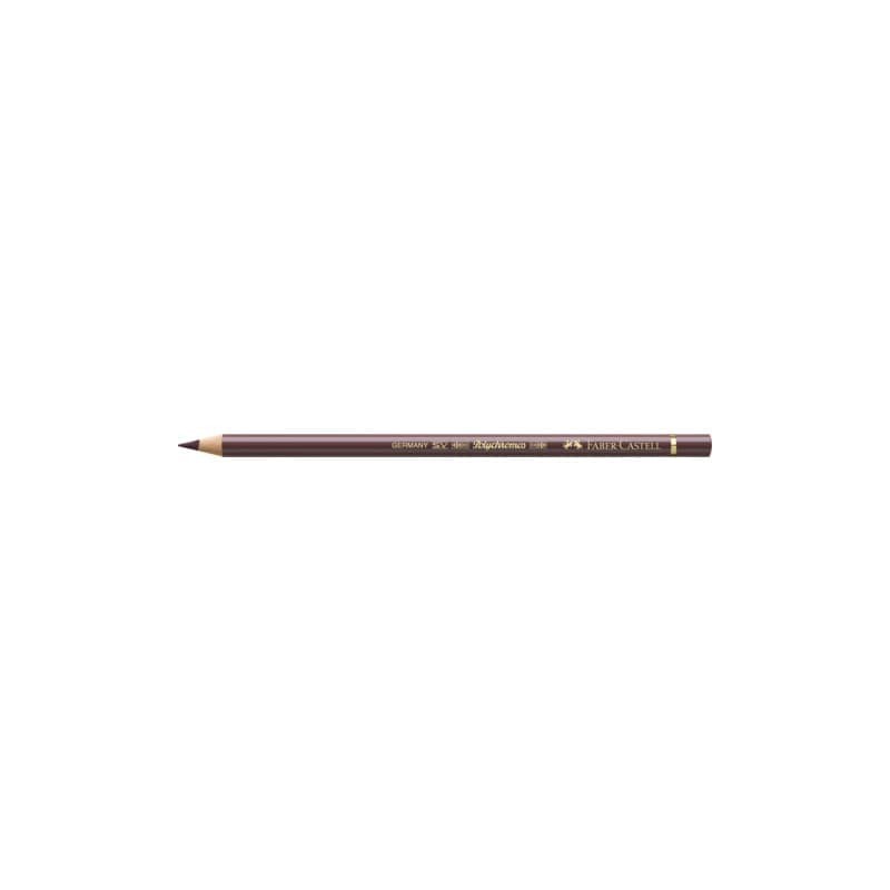Matite colorate permanenti Faber Castell Polychromos mina 3,8 mm conf. 6 pezzi - Marrone van-Dyck - 110176