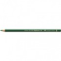 Matite colorate permanenti Faber Castell Polychromos mina 3,8 mm conf. 6 pezzi - verde permanente oliva - 110167