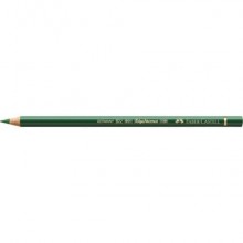 Matite colorate permanenti Faber Castell Polychromos mina 3,8 mm conf. 6 pezzi - verde permanente oliva - 110167