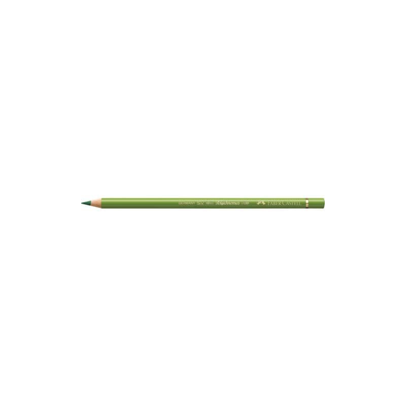 Matite colorate permanenti Faber Castell Polychromos mina 3,8 mm conf. 6 pezzi - verde terra giallastro - 110168