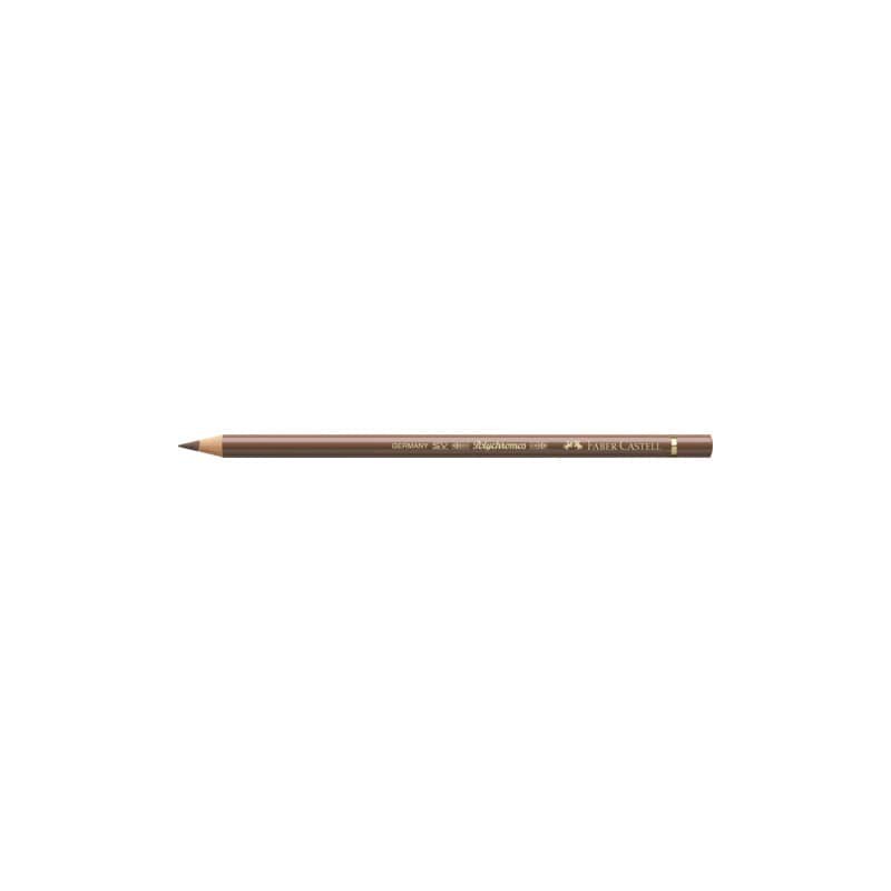 Matite colorate permanenti Faber Castell Polychromos mina 3,8 mm conf. 6 pezzi - bistro - 110179
