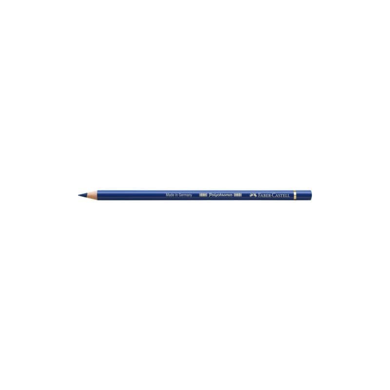Matite colorate permanenti Faber Castell Polychromos mina 3,8 mm conf. 6 pezzi - blu elio rossiccio - 110151