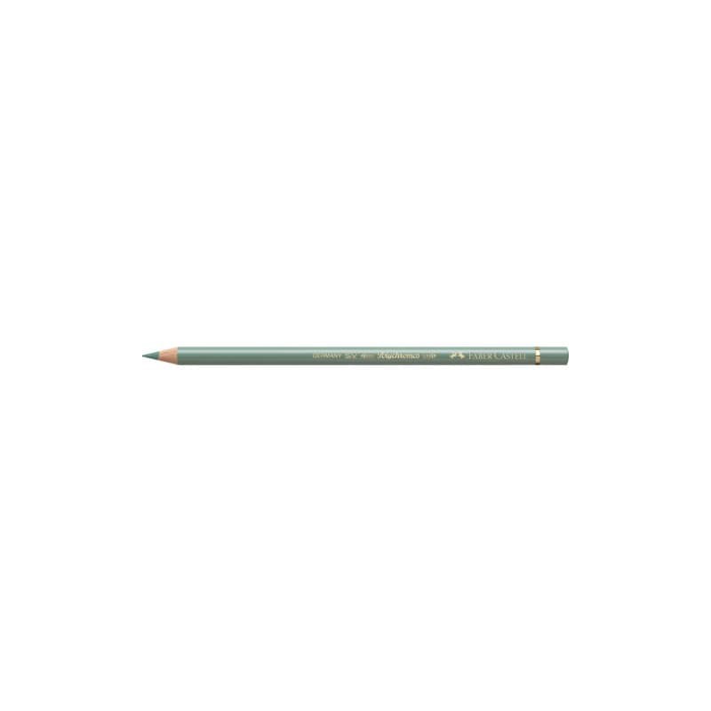 Matite colorate permanenti Faber Castell Polychromos mina 3,8 mm conf. 6 pezzi - verde terra - 110172