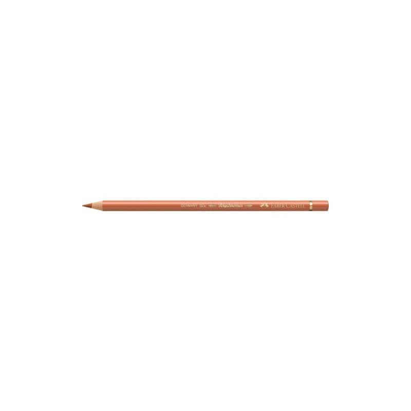 Matite colorate permanenti Faber Castell Polychromos mina 3,8 mm conf. 6 pezzi - ocra bruciato - 110187