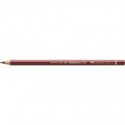 Matite colorate permanenti Faber Castell Polychromos mina 3,8 mm conf. 6 pezzi - rosso indiano - 110192