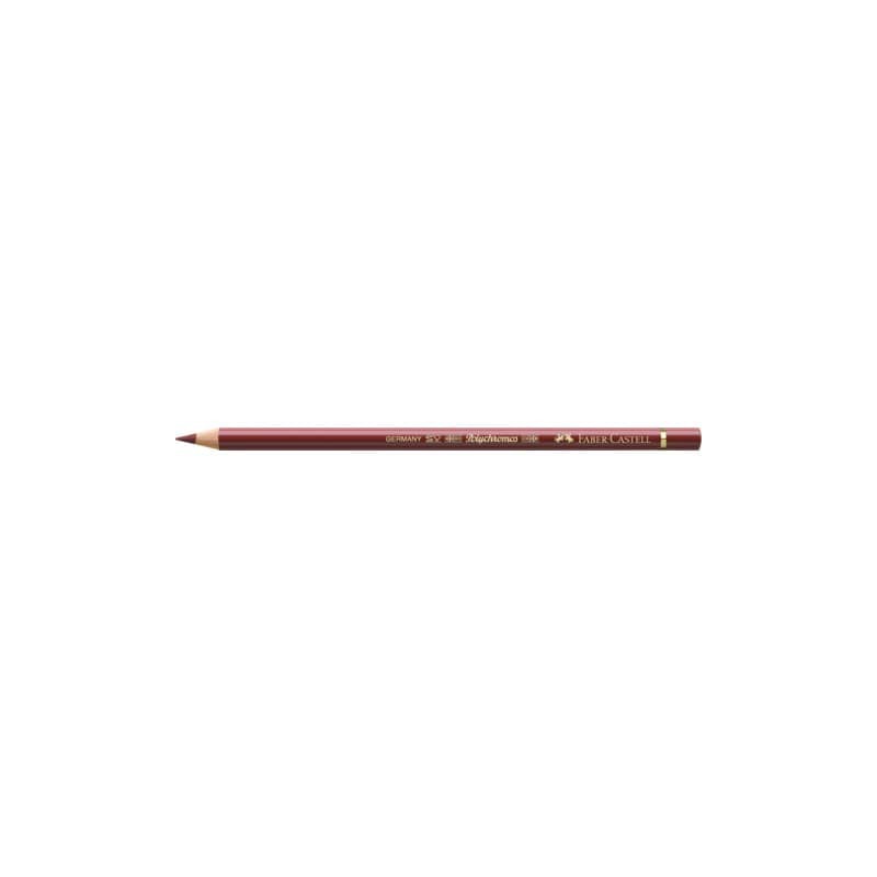 Matite colorate permanenti Faber Castell Polychromos mina 3,8 mm conf. 6 pezzi - rosso indiano - 110192