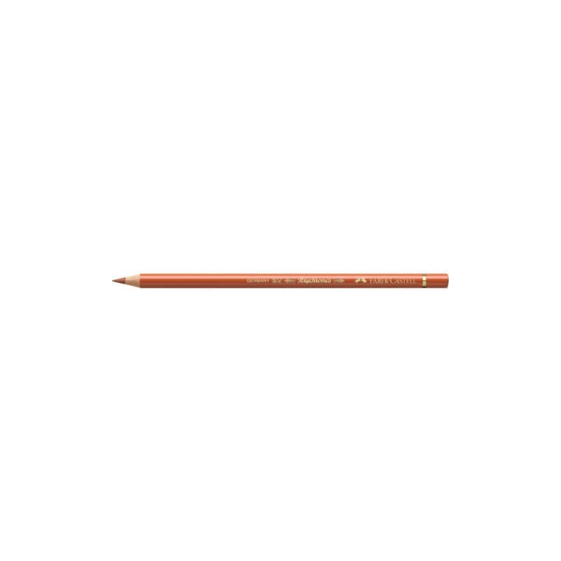 Matite colorate permanenti Faber Castell Polychromos mina 3,8 mm conf. 6 pezzi - terracotta - 110186