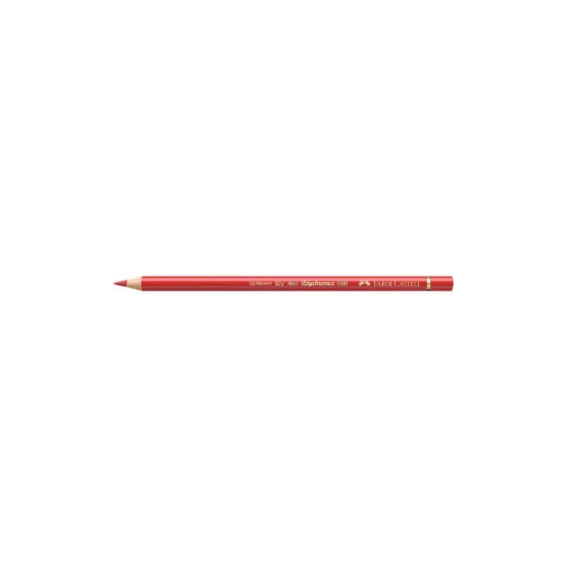 Matite colorate permanenti Faber Castell Polychromos mina 3,8 mm conf. 6 pezzi - rosso scarlatto - 110118