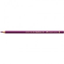 Matite colorate permanenti Faber Castell Polychromos mina 3,8 mm conf. 6 pezzi - magenta - 110133