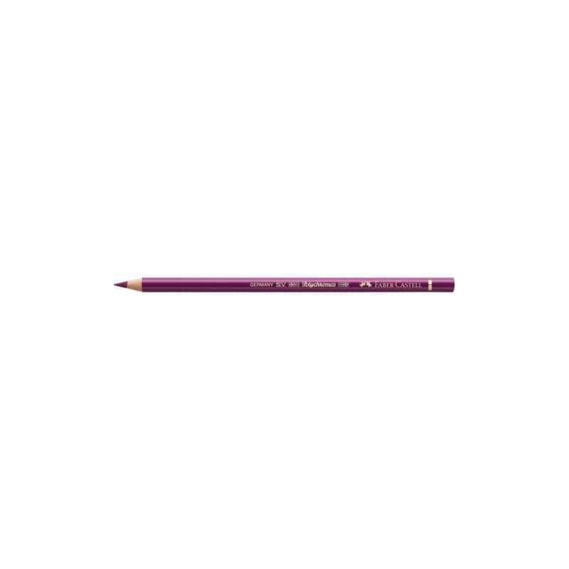 Matite colorate permanenti Faber Castell Polychromos mina 3,8 mm conf. 6 pezzi - magenta - 110133