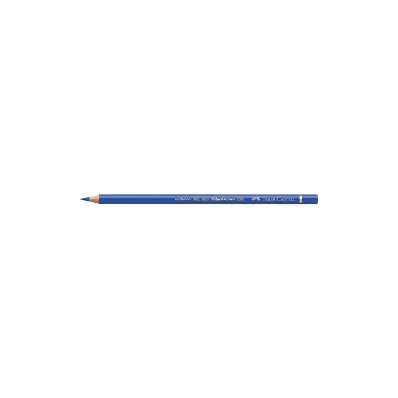 Matite colorate permanenti Faber Castell Polychromos mina 3,8 mm conf. 6 pezzi - blu cobalto - 110143