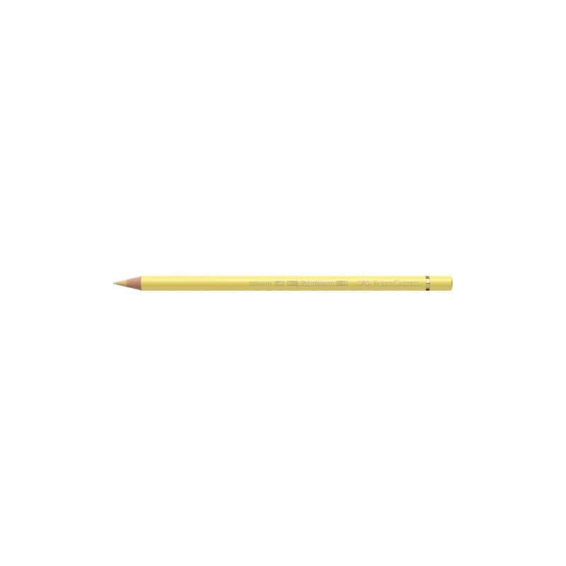 Matite colorate permanenti Faber Castell Polychromos mina 3,8 mm conf. 6 pezzi - giallo paglierino - 110102