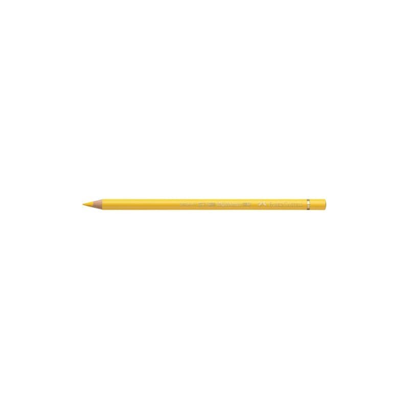 Matite colorate permanenti Faber Castell Polychromos mina 3,8 mm conf. 6 pezzi - giallo cadmio - 110107