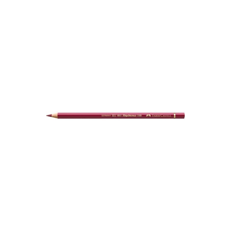 Matite colorate permanenti Faber Castell Polychromos mina 3,8 mm conf. 6 pezzi - rosso scuro - 110225