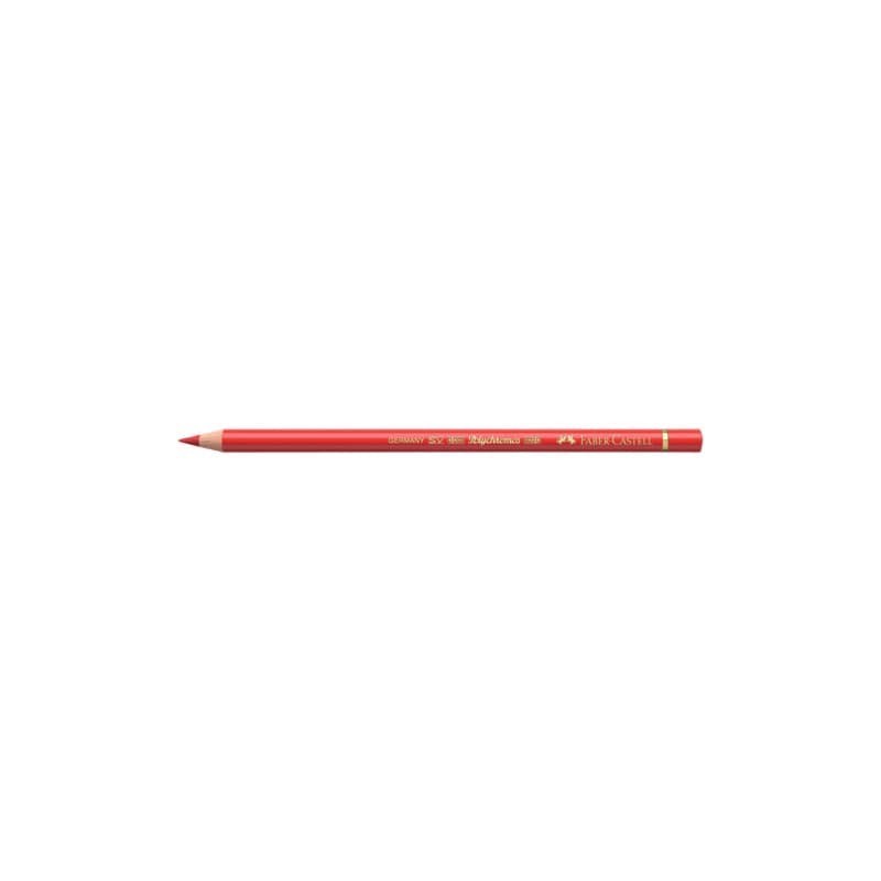 Matite colorate permanenti Faber Castell Polychromos mina 3,8 mm conf. 6 pezzi - rosso geranio chiaro - 110121