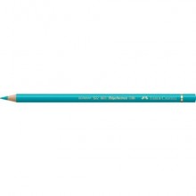 Matite colorate permanenti Faber Castell Polychromos mina 3,8 mm conf. 6 pezzi Faber-Castell verde cobalto - 110156