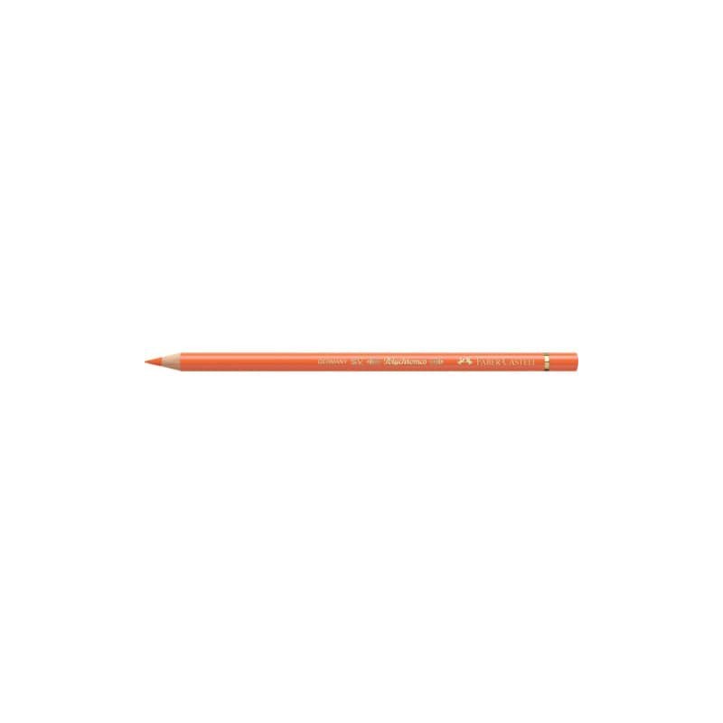 Matite colorate permanenti Faber Castell Polychromos mina 3,8 mm conf. 6 pezzi - arancione trasparente - 110113