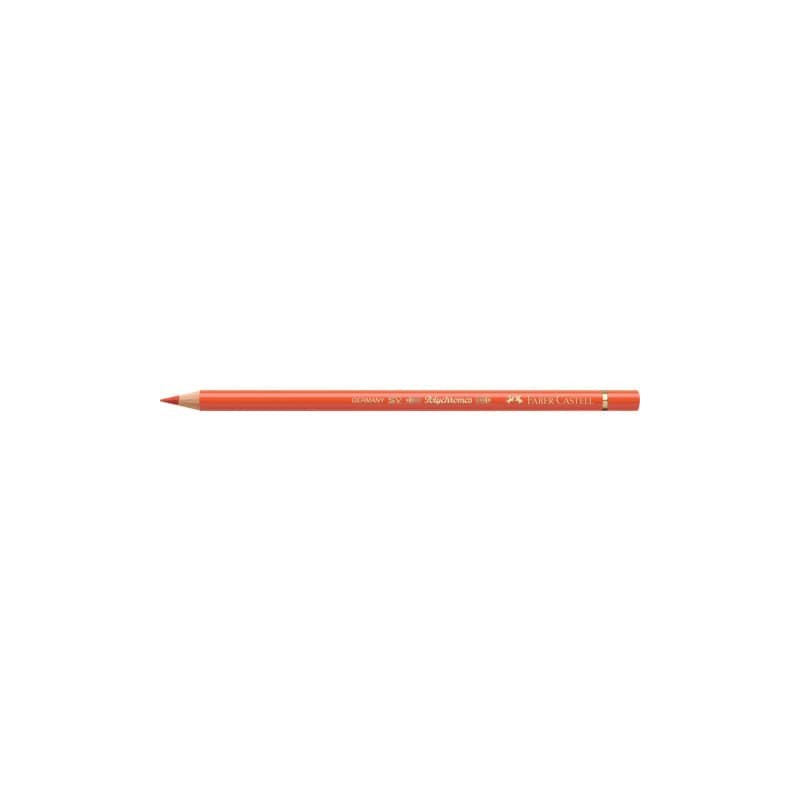 Matite colorate permanenti Faber Castell Polychromos mina 3,8 mm conf. 6 pezzi - arancione cadmio scuro - 110115