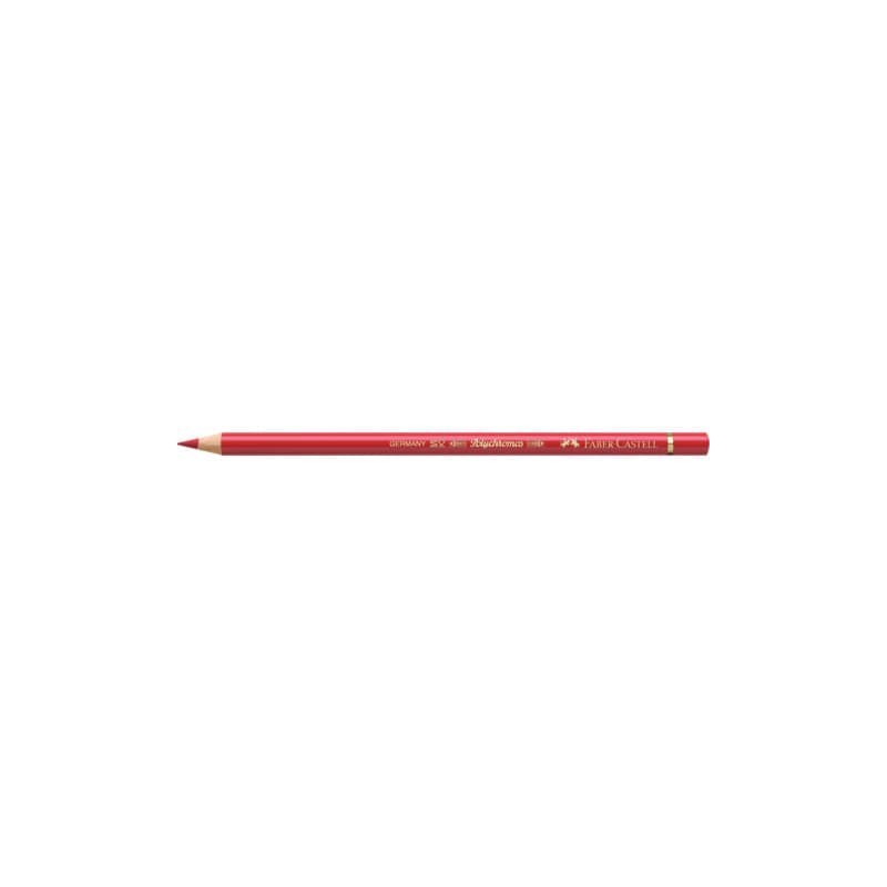 Matite colorate permanenti Faber Castell Polychromos mina 3,8 mm conf. 6 pezzi - rosso intenso - 110223
