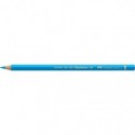 Matite colorate permanenti Faber Castell Polychromos mina 3,8 mm conf. 6 pezzi - blu ftalico medio - 110152