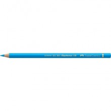 Matite colorate permanenti Faber Castell Polychromos mina 3,8 mm conf. 6 pezzi - blu ftalico medio - 110152