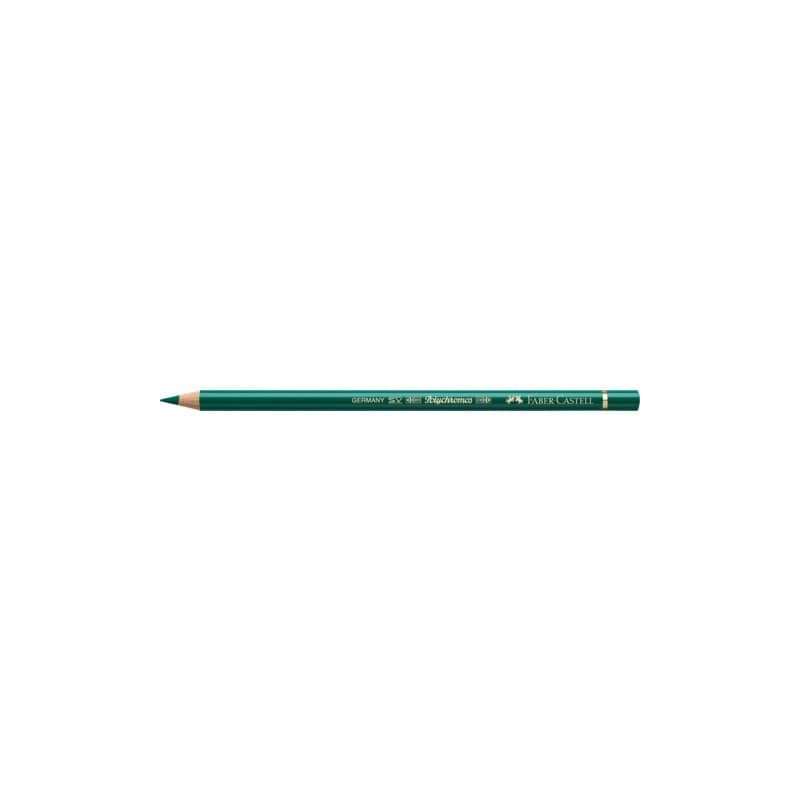 Matite colorate permanenti Faber Castell Polychromos mina 3,8 mm conf. 6 pezzi - verde di hooker - 110159