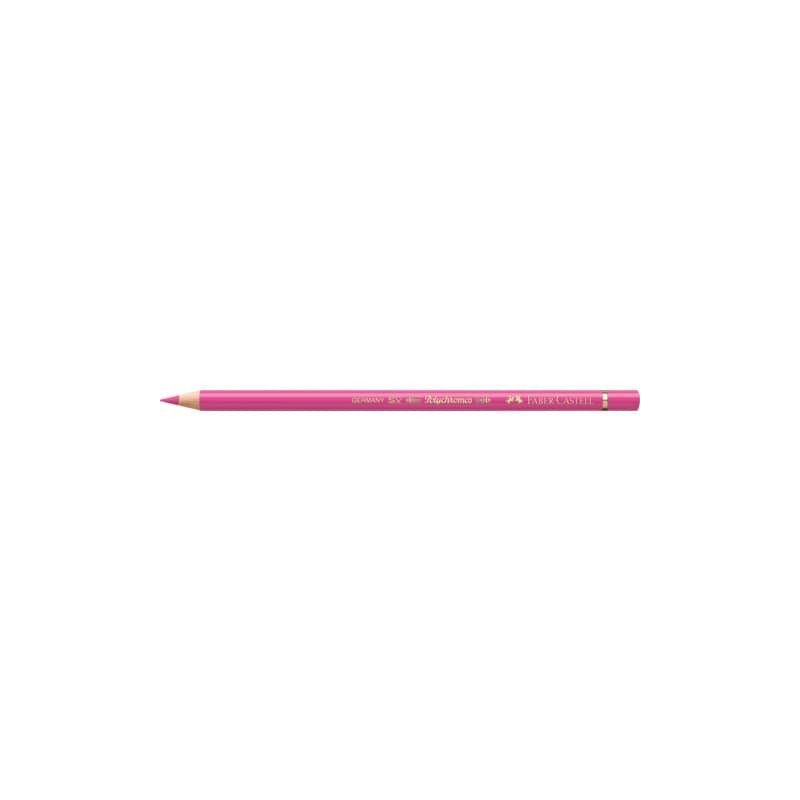 Matite colorate permanenti Faber Castell Polychromos mina 3,8 mm conf. 6 pezzi - rosa porpora chiaro - 110128