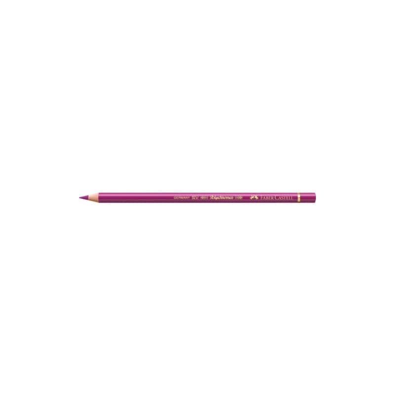 Matite colorate permanenti Faber Castell Polychromos mina 3,8 mm conf. 6 pezzi - rosa porpora medio - 110125