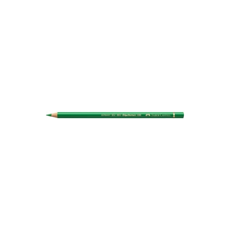 Matite colorate permanenti Faber Castell Polychromos mina 3,8 mm conf. 6 pezzi - verde permanente - 110266